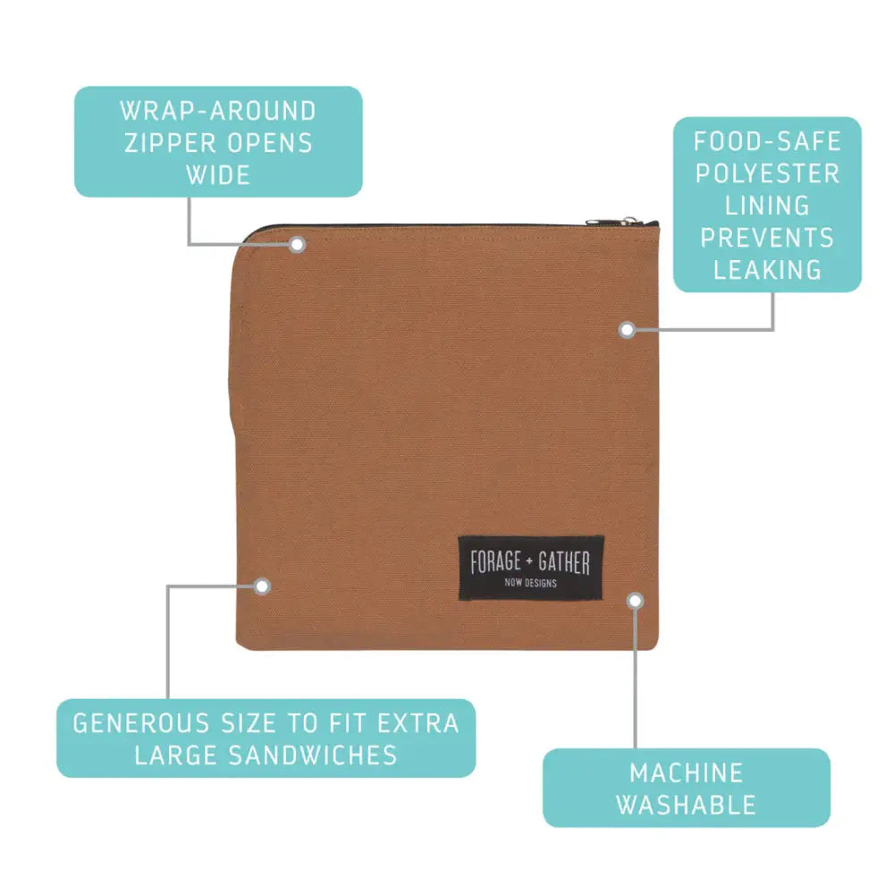 Snack Bag Forage Gather Brown - PABOOM