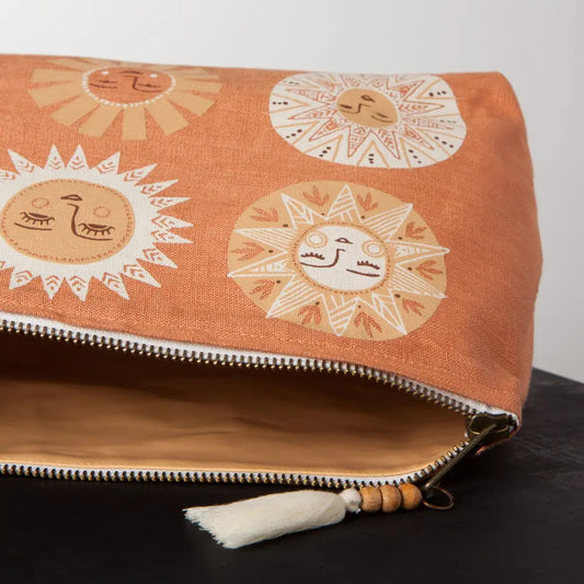 Soleil Large Cosmetic Bag Linen - PABOOM