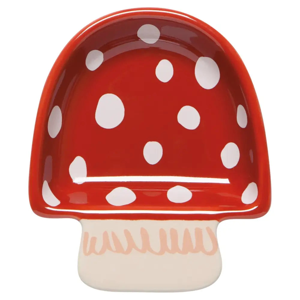 Danica - red white mushroom-shaped dish