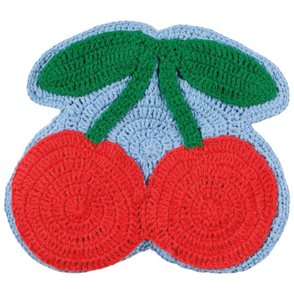 Very Cherry Crochet Trivet - PABOOM