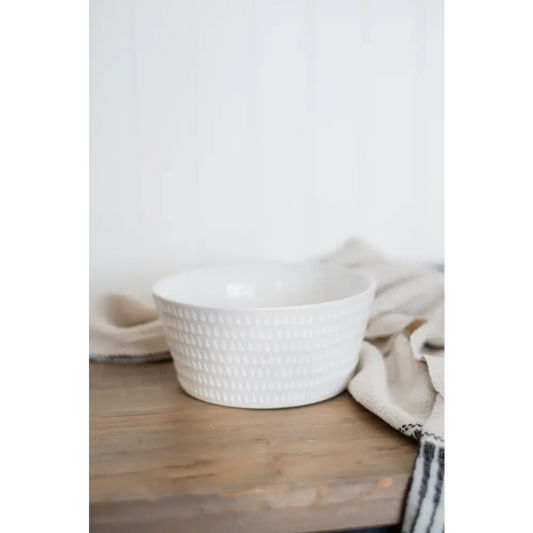 White Cloudburst Bowl Medium - PABOOM