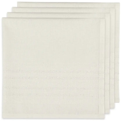 White Estela Woven Napkins Set - PABOOM