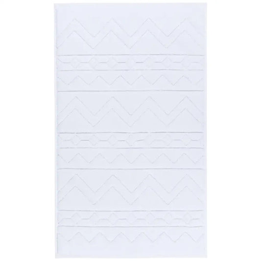 White Jaquard Bathmat - PABOOM
