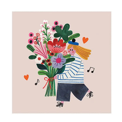 Daria Solak Illustrations - FLOWER GIRL card