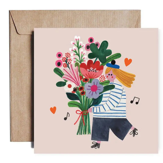 Daria Solak Illustrations - FLOWER GIRL card