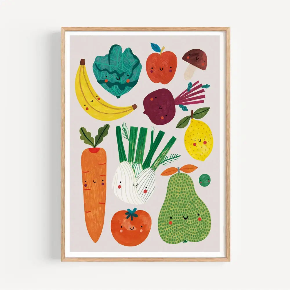 Daria Solak Illustrations - FRUITS AND VEGGIES print