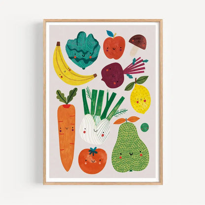 Daria Solak Illustrations - FRUITS AND VEGGIES print