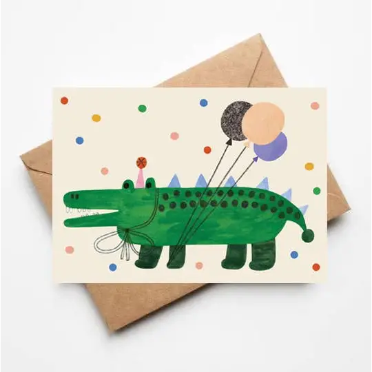 Daria Solak Illustrations - PARTY ALIGAOR card