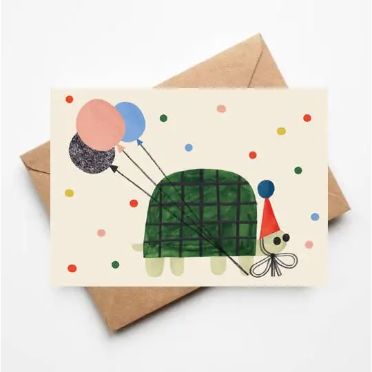 Daria Solak Illustrations - PARTY TURTLE card