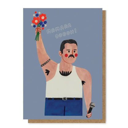 Queen Freddy Mercury Card - PABOOM