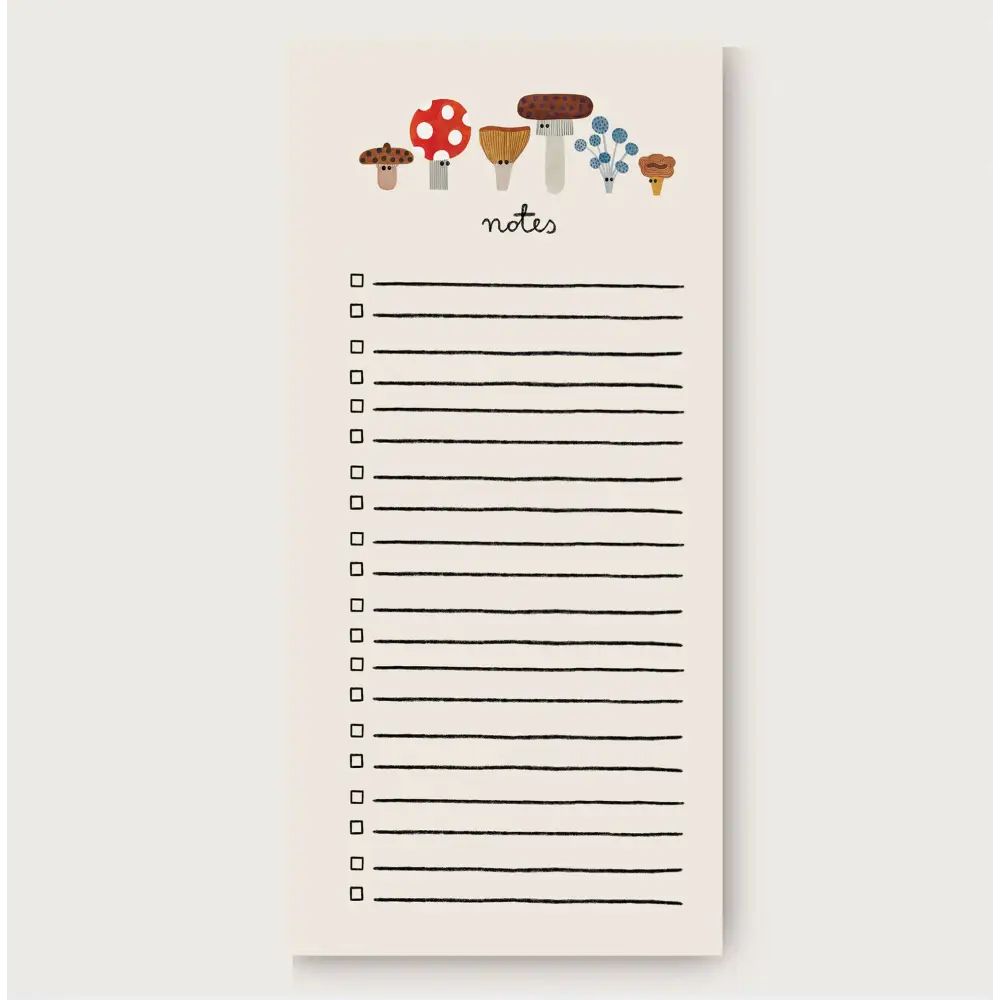 Daria Solak Illustrations - SHROOMS slim notepad