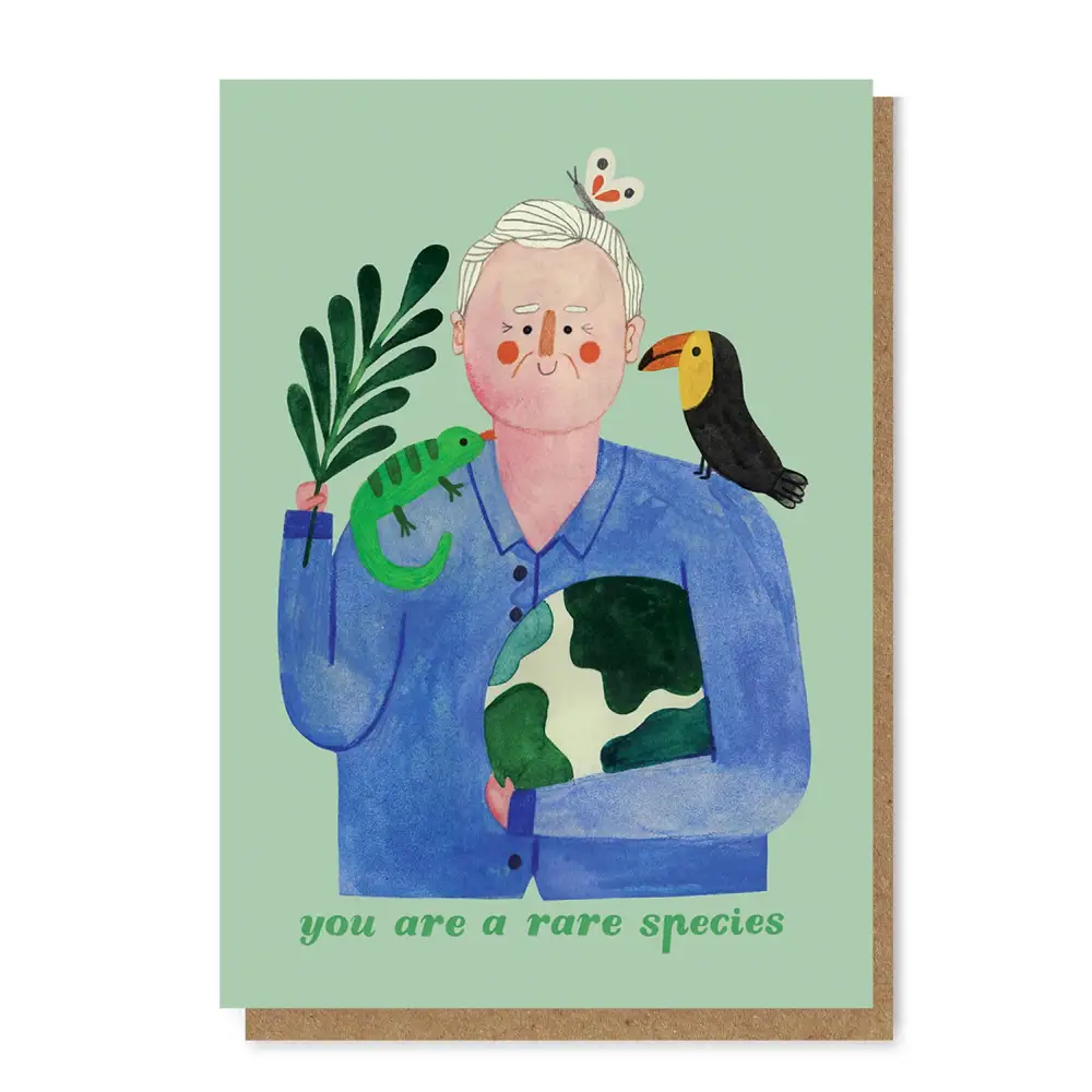 Daria Solak Illustrations - SIR DAVID ATTENBOROUGH card