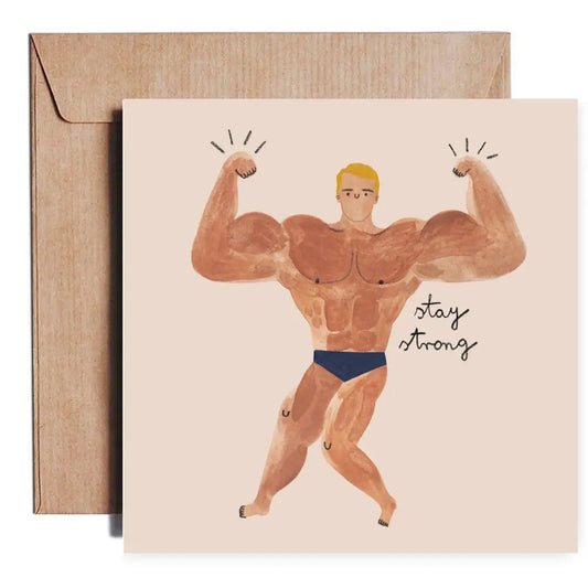 Daria Solak Illustrations - STAY STRONG card