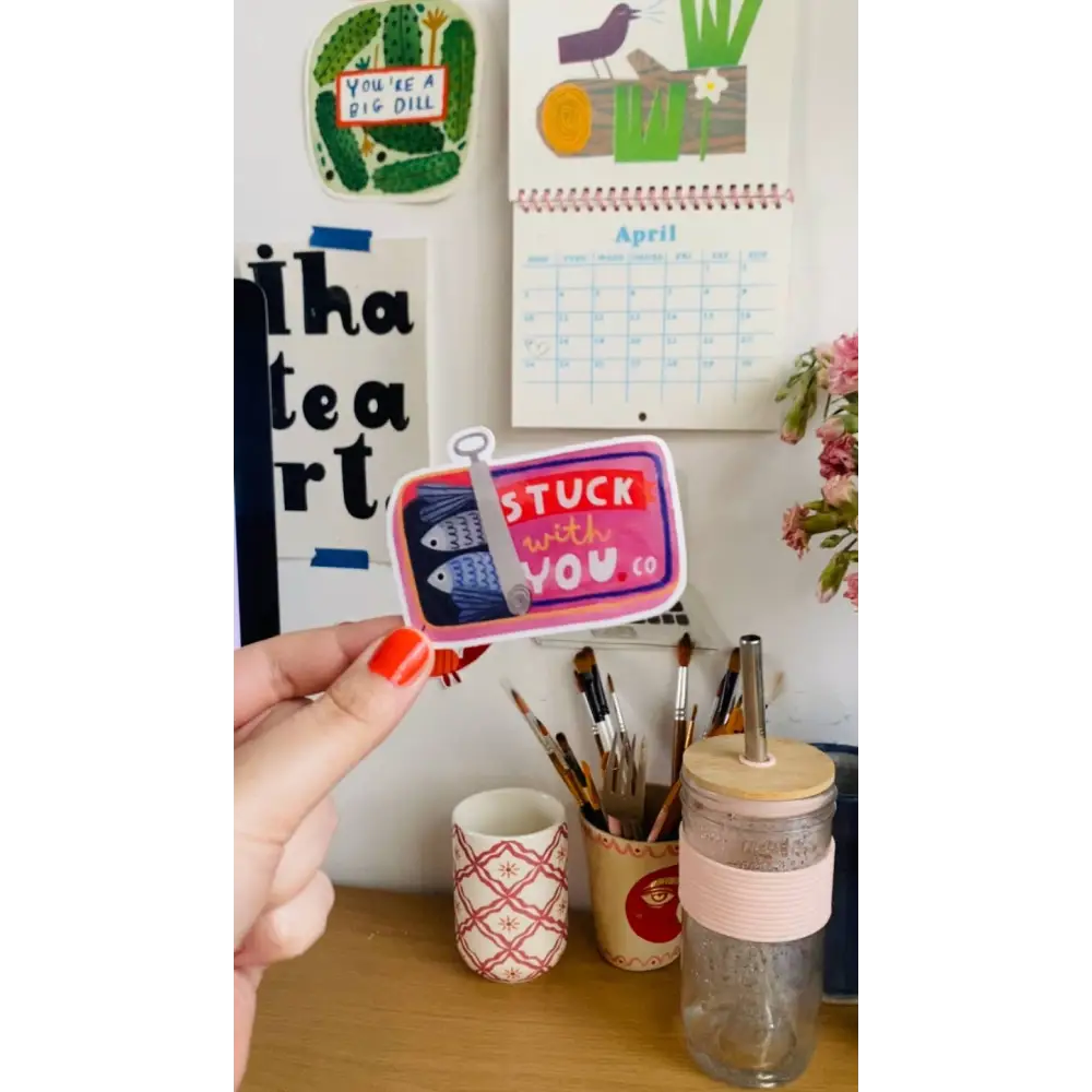 Daria Solak Illustrations - STUCK WITH YOU sticker