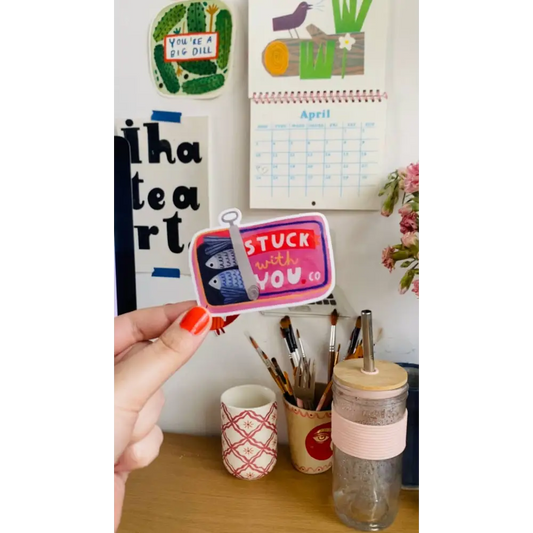 Daria Solak Illustrations - STUCK WITH YOU sticker