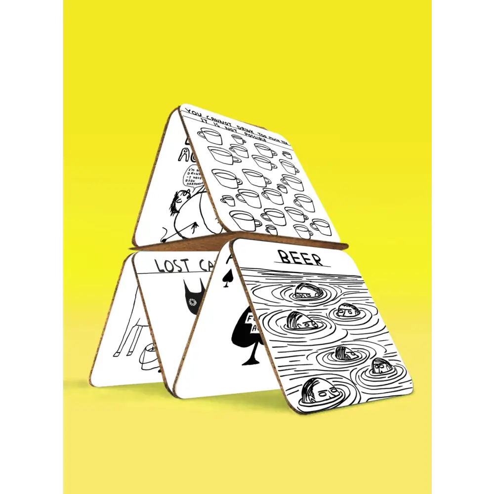 David Shrigley Art Coasters Set - PABOOM