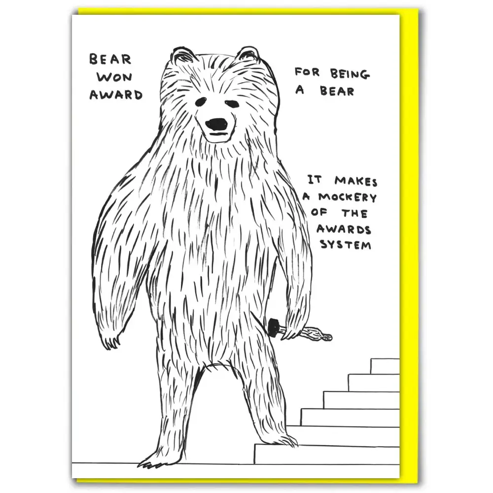 Bear Award Card - PABOOM