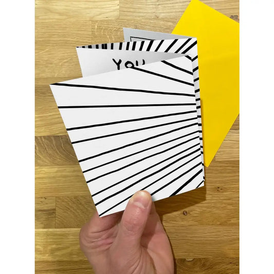 Centre Of The Universe Concertina Card - PABOOM