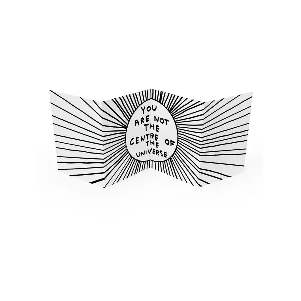Centre Of The Universe Concertina Card - PABOOM