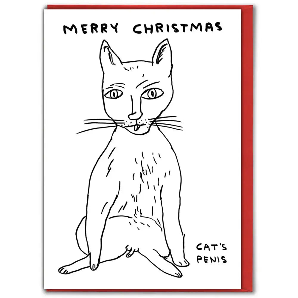 Christmas Cat Penis Card - PABOOM