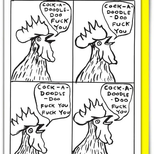 Cock-A-Doodle-Doo Card - PABOOM
