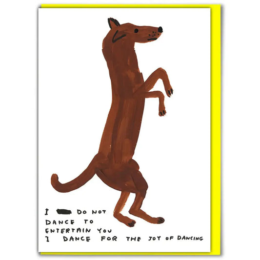 Dancing Dog Card - PABOOM