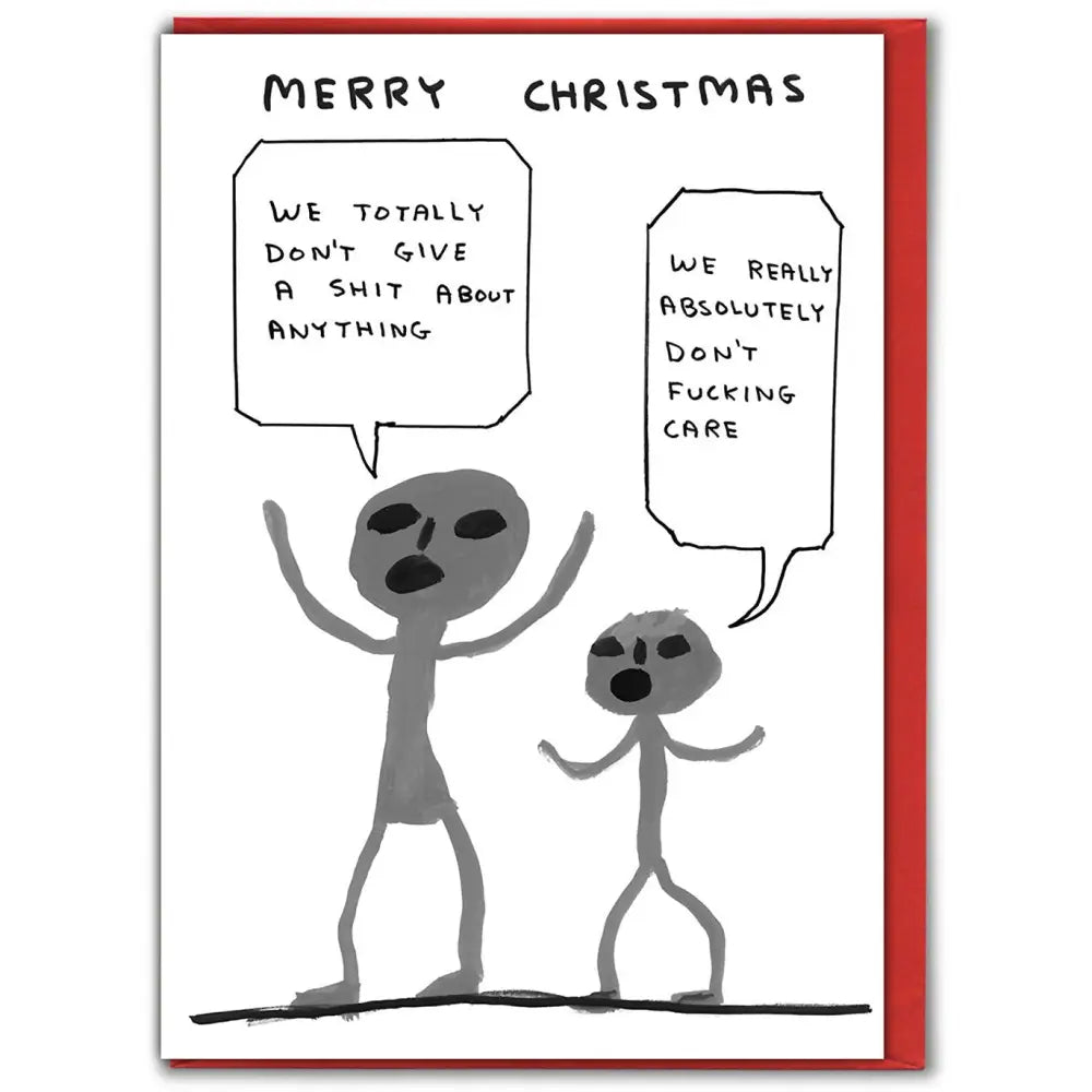 Don't Give A Shit Christmas Card - PABOOM
