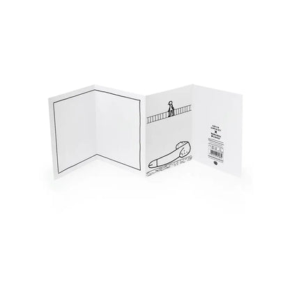 Don't Look Down Concertina Card - PABOOM