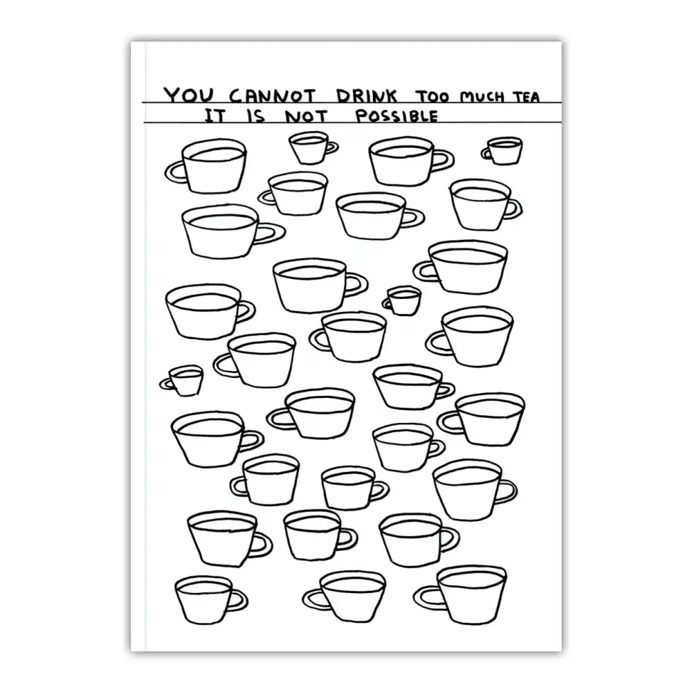 Drink Too Much Tea A5 Notebook - PABOOM