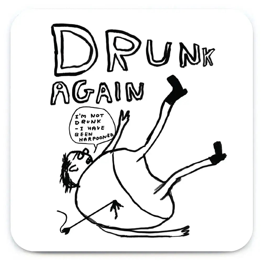 Drunk Again Coaster - PABOOM