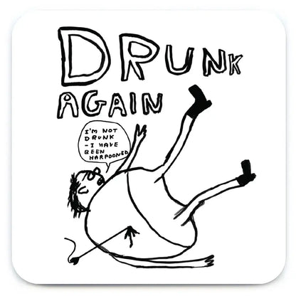 Drunk Again Coaster - PABOOM