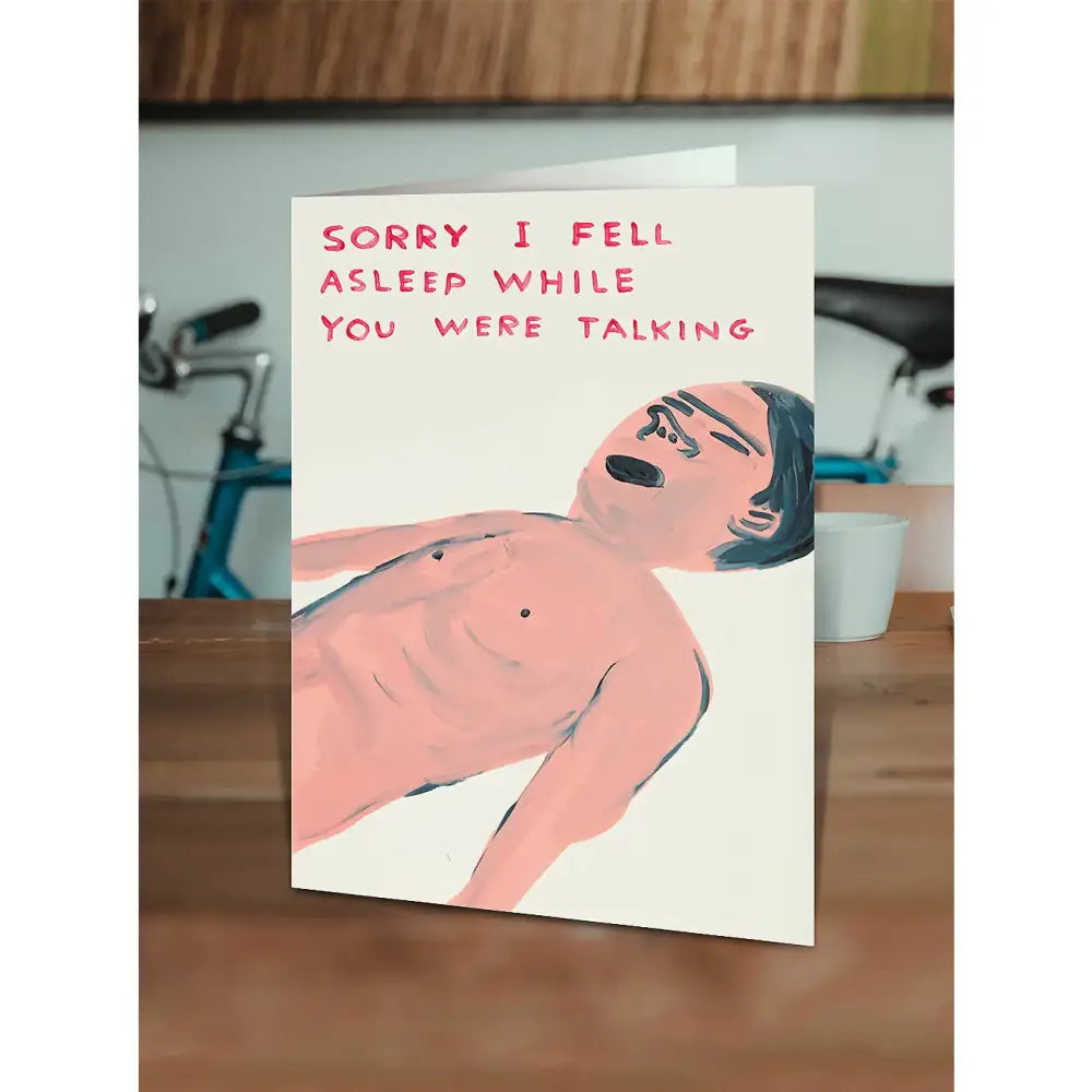 Fell Asleep While Talking Card - PABOOM
