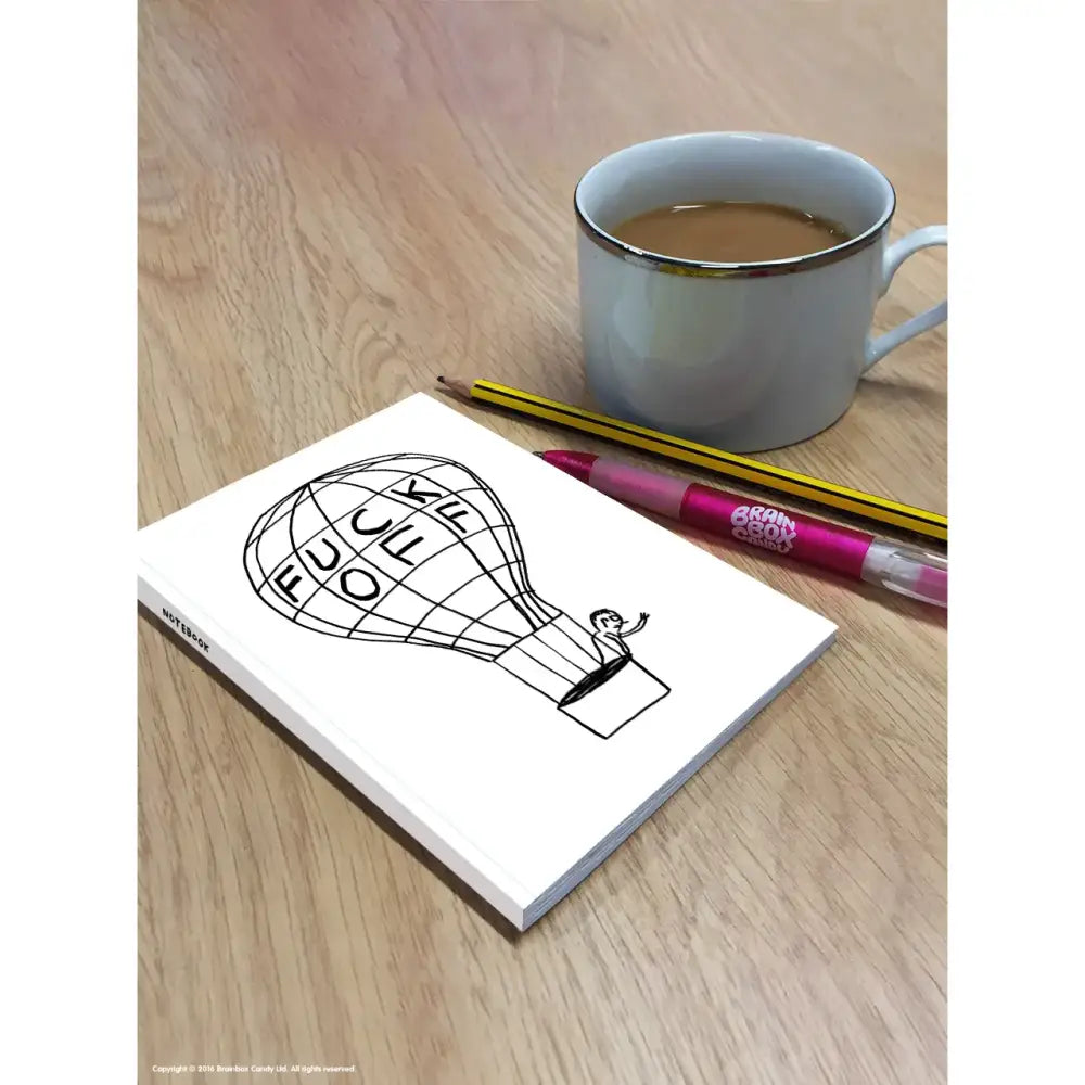 Fuck Off Balloon A6 Notebook - PABOOM
