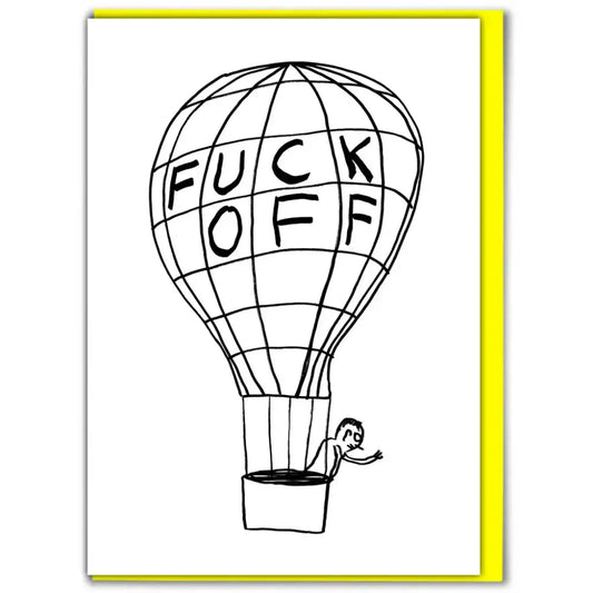 Fuck Off Balloon Card - PABOOM