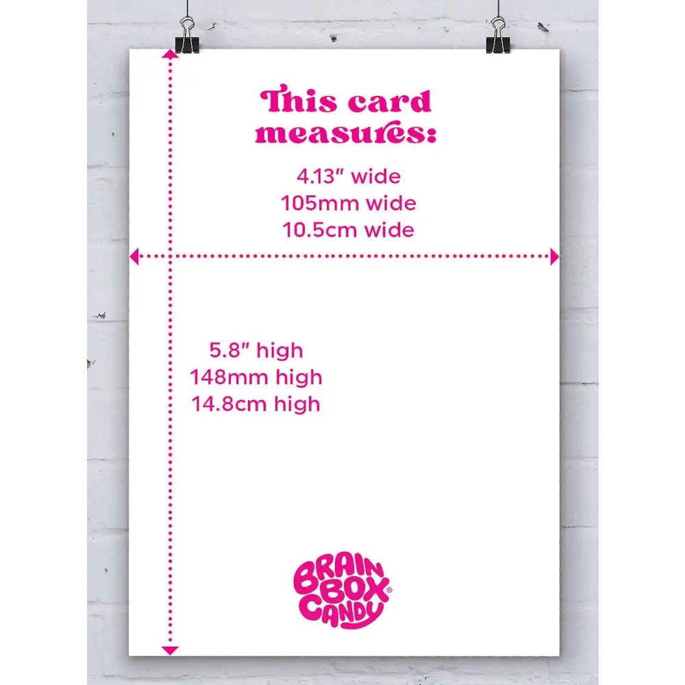 David Shrigley x Brainbox Candy - Funny A6 Art Postcard by Dress Appropriately