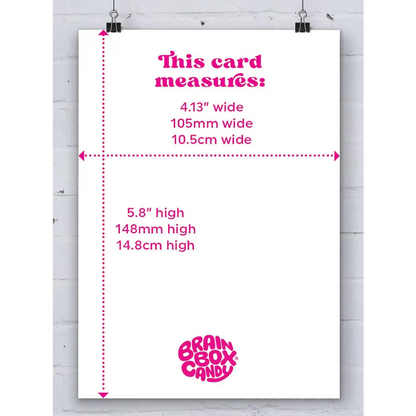 David Shrigley x Brainbox Candy - Funny A6 Art Postcard by Dress Appropriately