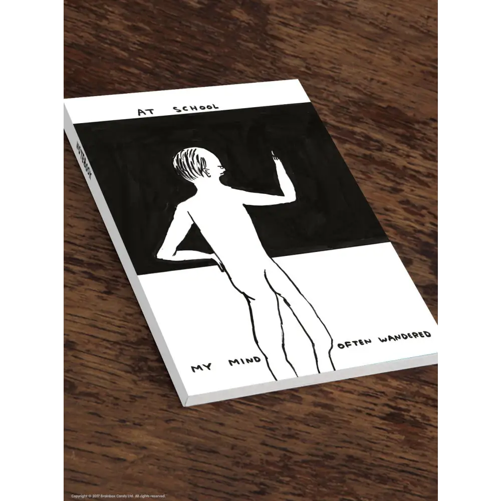 David Shrigley x Brainbox Candy - Funny Gift - Mind Wandered A5 Notebook