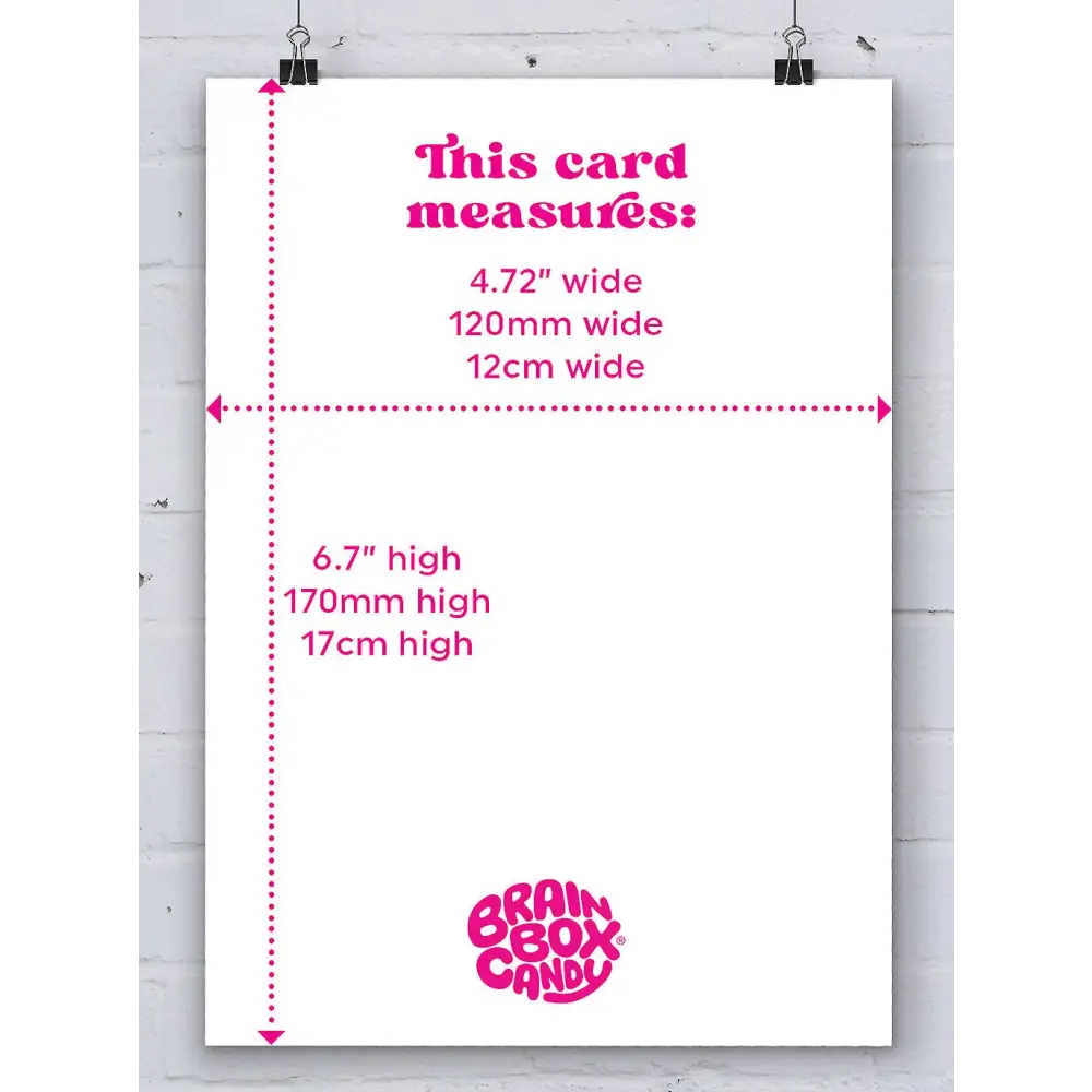 David Shrigley x Brainbox Candy - Funny Greetings Card By - Sleep On The Bed