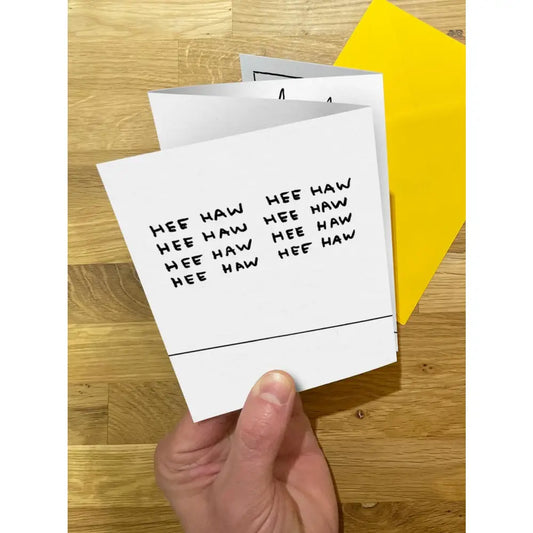 Hee Haw Concertina Card - PABOOM