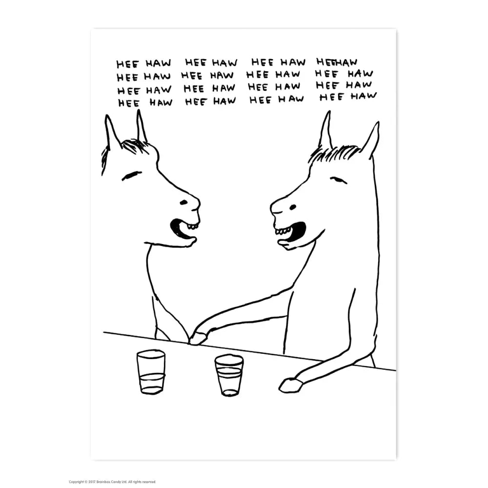 HeeHaww Postcard - PABOOM