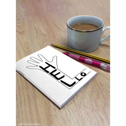 Hello Lined A6 Notebook - PABOOM