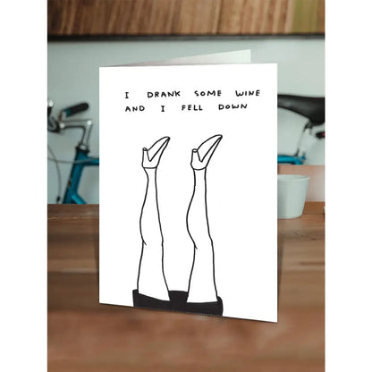 I Drank Some Wine Card - PABOOM