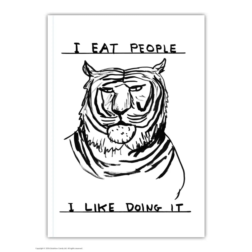 I Eat People Lined Notebook - PABOOM