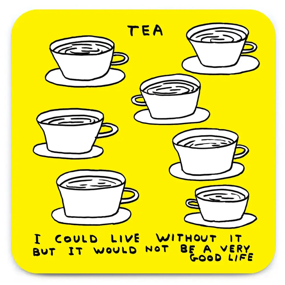 Live Without Tea Coaster - PABOOM