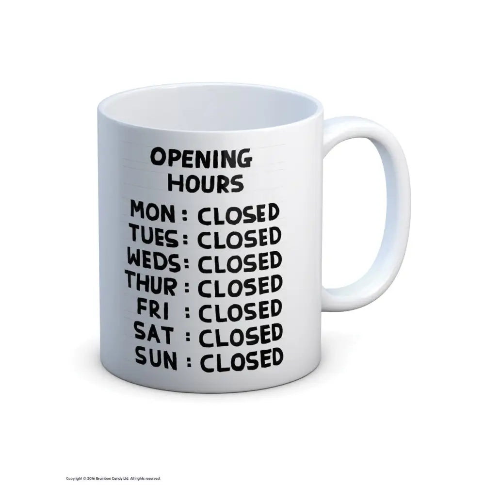 Opening Hours Mug - PABOOM