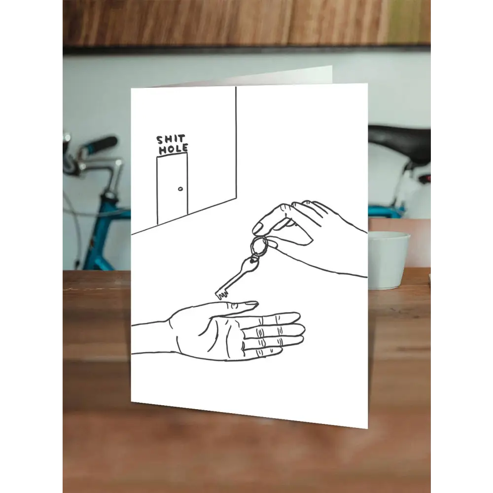 Shit Hole New Home Card - PABOOM
