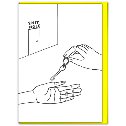 Shit Hole New Home Card - PABOOM