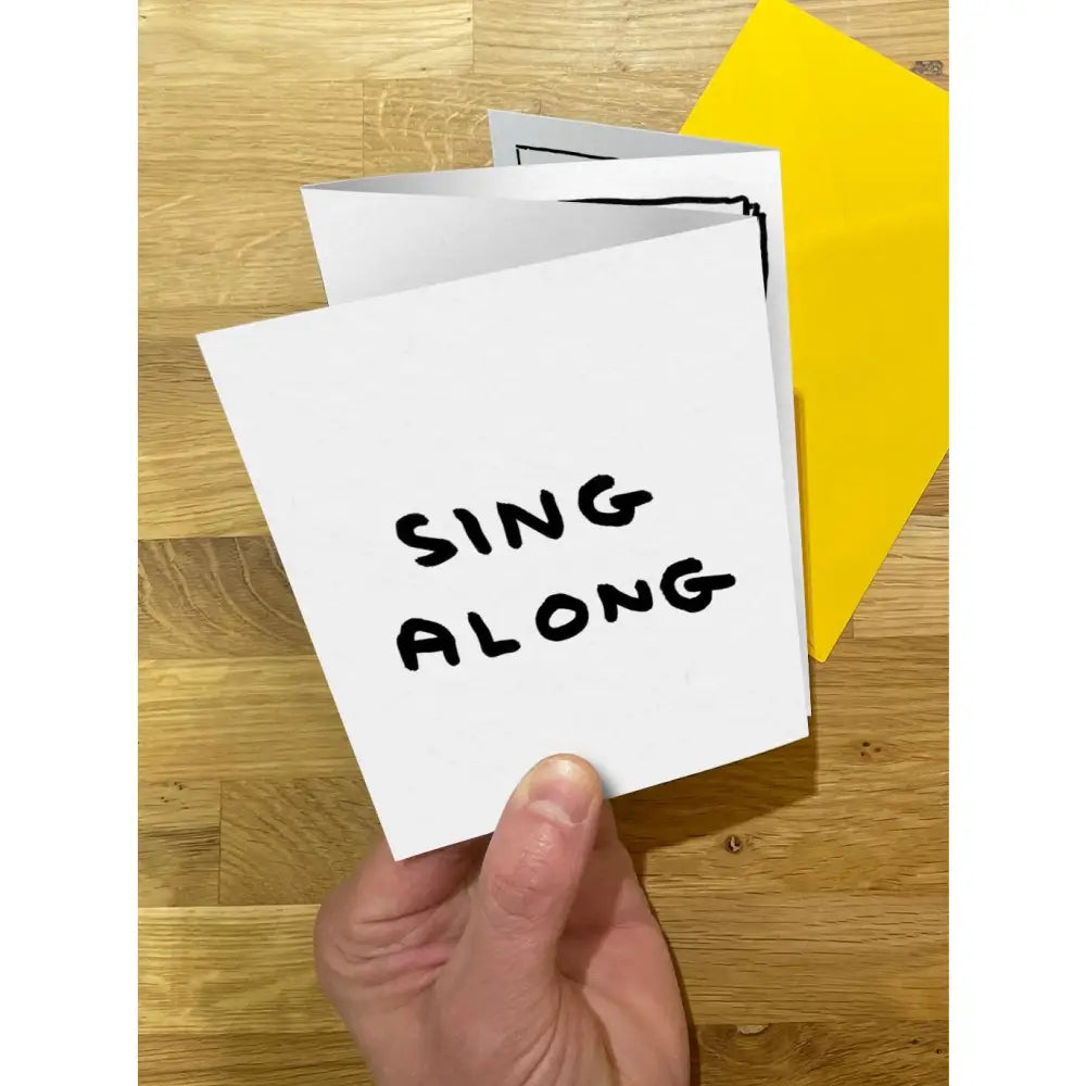 Sing Along Concertina Card - PABOOM