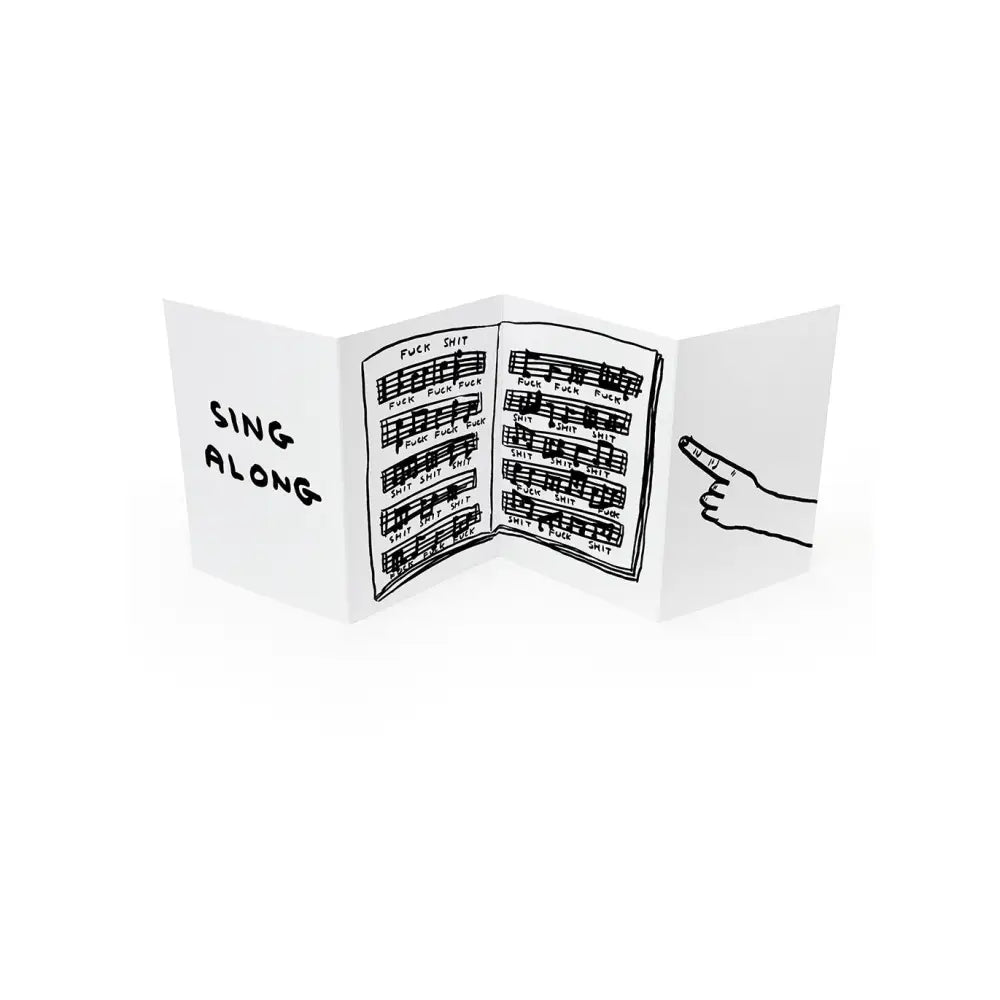 Sing Along Concertina Card - PABOOM
