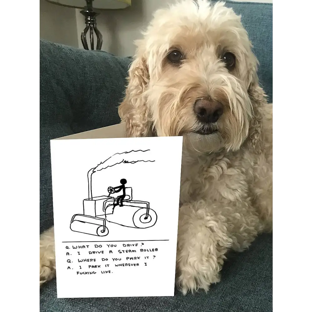 Steam Roller Card - PABOOM